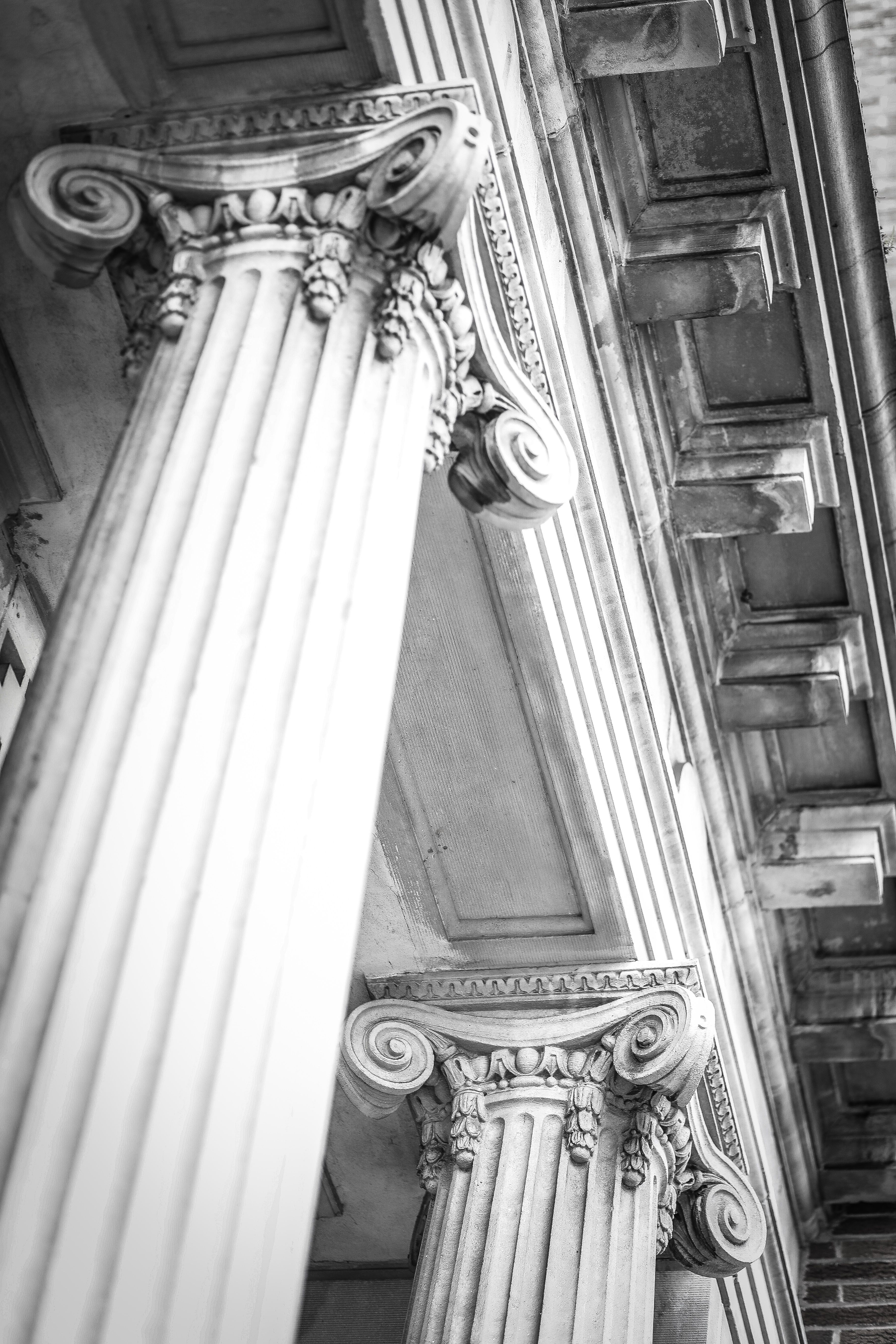 architectural photography of white house